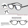 Long Keeper Retro Oval Glasses for Women Blue Light Blocking Glasses Small Rectangle Y2K Anti Blue Light Computer Eyeglasses (Clear Brown Clear) view 4