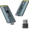 OSCOO 512GB Portable SSD, Up to 2100MB/s, Supports Apple 4K 60fps ProRes, External Hard Drive USB 3.2 with USB-C & A for iPhone 15/16/17, Android, Mac & PC, Ideal for Photographers & Content Creators view 1