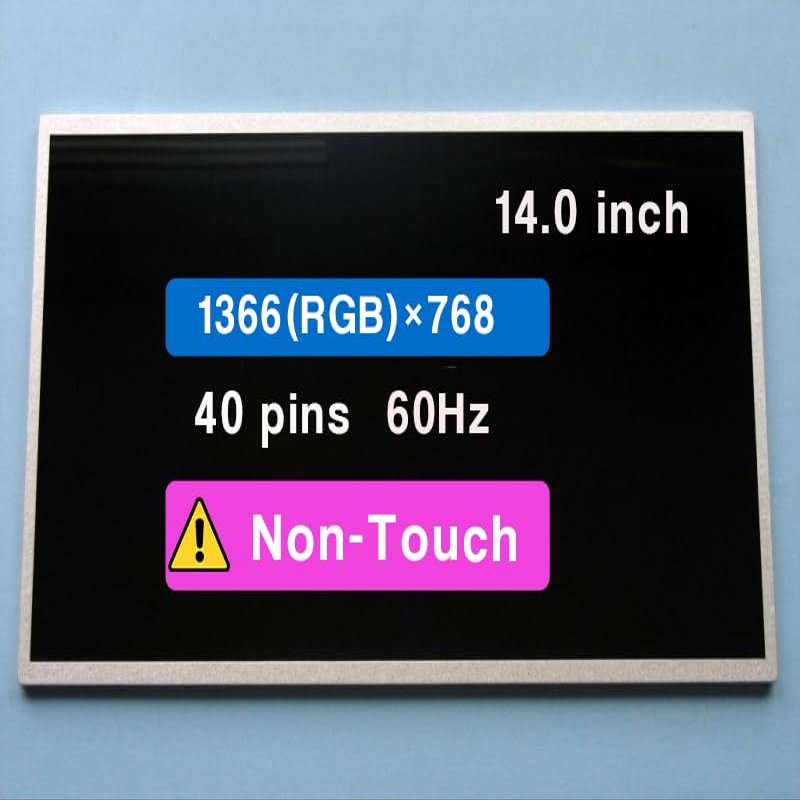 14.0" Screen Replacement for HP PRESARIO CQ45-800 Series HD 1366 * 768 40 pins 60HZ LCD Non-Touch Display Panel