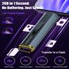 OSCOO 1TB Portable SSD, Up to 2100MB/s, Supports Apple 4K 60fps ProRes, External Hard Drive USB 3.2 with USB-C & A for iPhone 15/16/17, Android, Mac & PC, Ideal for Photographers & Content Creators view 2