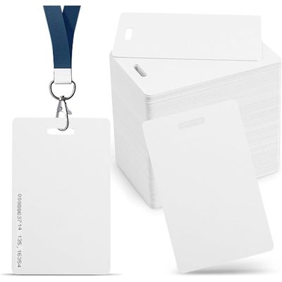 125KHz RFID Proximity ID Cards with Slot Hole Punch Key Token Tag Card for Entry Access Control System for Electronic Door Cabinet Lock EM4100 TK4100, Read Only  (10 PCS)
