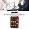 CHEOTIME 2.4GHz Wireless Numeric Keypad, 18 Keys Retro Color Round Keycaps Mini Number Keyboard with USB Receiver for Laptop (Coffee Color) view 3