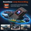 2K Dash Cam Front and Rear with 64GB SD Card, Wireless WiFi Dash Camera for Cars, 1.5'' Screen Mini Dashcam Front and Back, Support G-Sensor/Time Lapse 2 Kinds Parking Monitor view 4