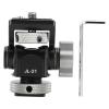 Field Display Hot Shoe Mount, 360 Degree Rotatable Camera Mounting Adapter, Aluminum Alloy Construction, 1/4in Screw Cold Shoe, Load Bearing 3kg for Multi Angle Use view 1