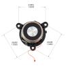 BAIMOQI Midrange HiFi 1.75inch 40mm 60W 3.2Ohm Midrange Home Rubber Side Sound Replacement view 4