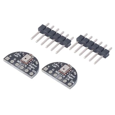 Baxnore 2 Sets Microphone Module, Microphone Interface Electric Module, Low Power Consumption MEMS Microphone Mic Module for General Audio Recording Detection