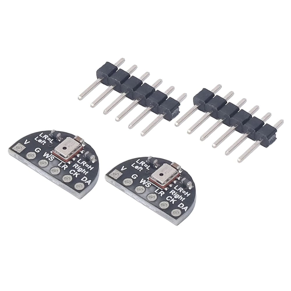 Baxnore 2 Sets Microphone Module, Microphone Interface Electric Module, Low Power Consumption MEMS Microphone Mic Module for General Audio Recording Detection
