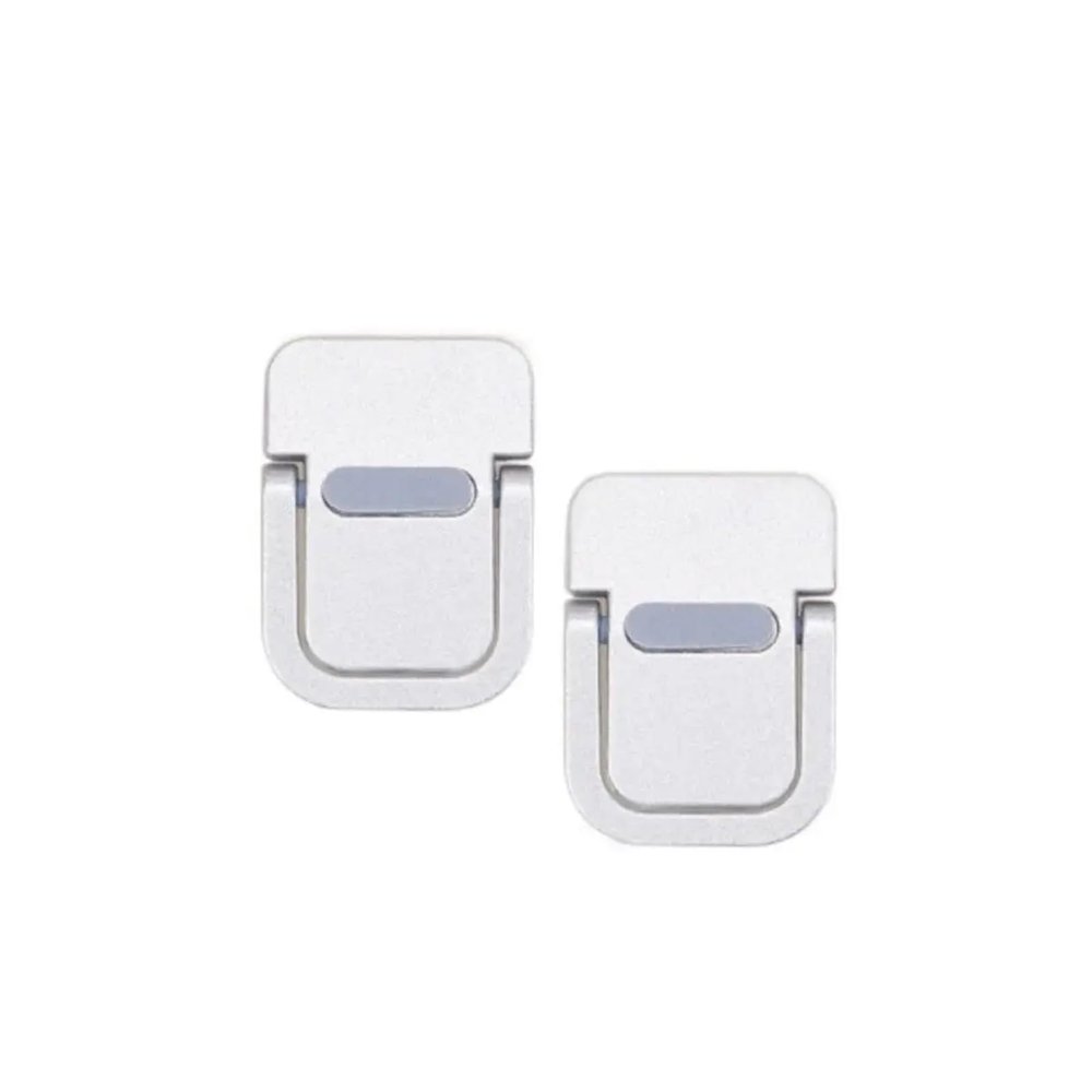 ADPVRLUQ 1 Pair Cooling Stand Portable Keyboard Riser self Adhesive Foldable self Adhesive Laptop Stand mini Invisible(Silver)