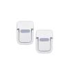 ADPVRLUQ 1 Pair Cooling Stand Portable Keyboard Riser self Adhesive Foldable self Adhesive Laptop Stand mini Invisible(Silver) view 1