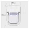 ADPVRLUQ 1 Pair Cooling Stand Portable Keyboard Riser self Adhesive Foldable self Adhesive Laptop Stand mini Invisible(Silver) view 2