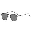 Rongchy Retro Fashion Blue Light Blocking Glasses - Metal Frame,Photochromic glasses, Large Clear Lenses (Black) view 4