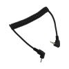 Flash Sync Cable, 2.5mm Male to Male Coiled Cord for Camera EM Series, DSLR Camera Flash Sync Cable,Sync Cable DSLR Camera,Remote Control Jack Size 2.5mm view 1