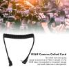Flash Sync Cable, 2.5mm Male to Male Coiled Cord for Camera EM Series, DSLR Camera Flash Sync Cable,Sync Cable DSLR Camera,Remote Control Jack Size 2.5mm view 4
