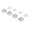 Aluminum Alloy Speaker Isolation Feet Pads, High Stiffness Amplifier Spike Isolation Feet Mat for CD DVD Players, Subwoofer, DAC, Three Band Equalizer, 4PCS Speaker Isolation view 1