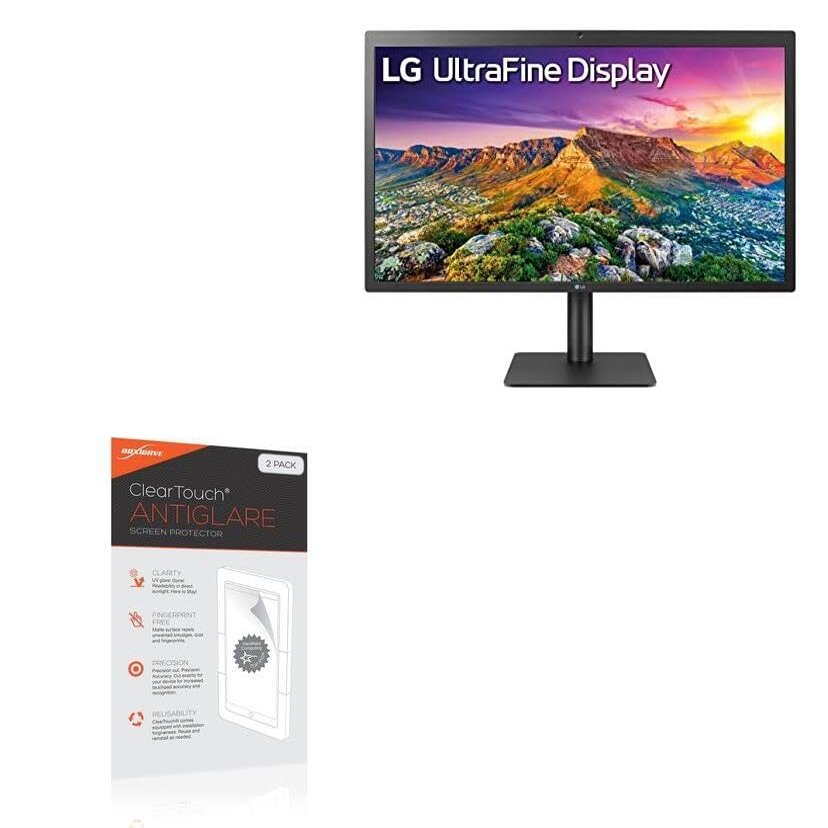 BoxWave Screen Protector Compatible With LG 27 Monitor (27MD5KL) - ClearTouch Anti-Glare (2-Pack), Anti-Fingerprint Matte Film Skin