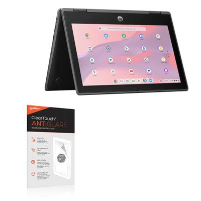 BoxWave Screen Protector Compatible with HP Fortis Flip G1i Multi-Touch Chromebook (11.6 in) - ClearTouch Anti-Glare (2-Pack), Anti-Fingerprint Matte Film Skin