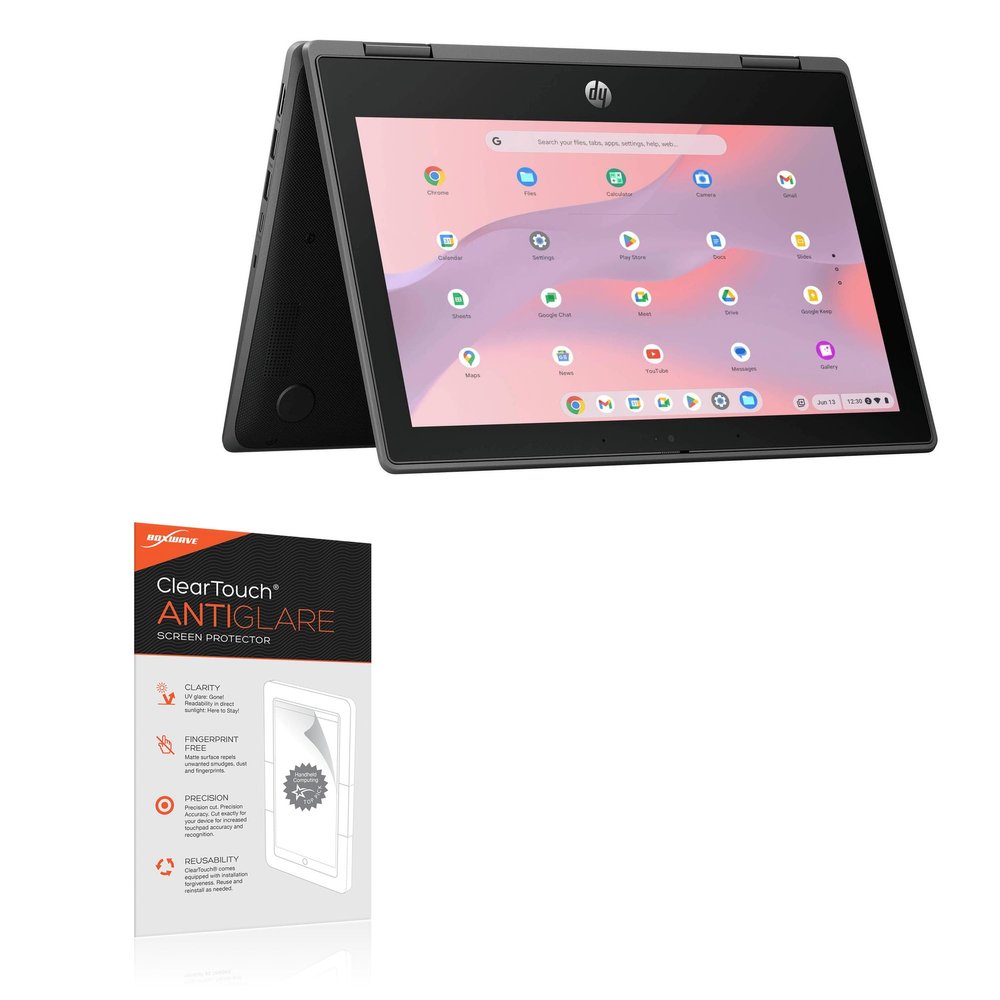 BoxWave Screen Protector Compatible with HP Fortis Flip G1i Multi-Touch Chromebook (11.6 in) - ClearTouch Anti-Glare (2-Pack), Anti-Fingerprint Matte Film Skin