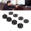 Aluminum Alloy Speaker Isolation Feet Pads, High Stiffness Amplifier Spike Isolation Feet Mat for CD DVD Players, Subwoofer, DAC, Three Band Equalizer, 4PCS Speaker Isolation view 4
