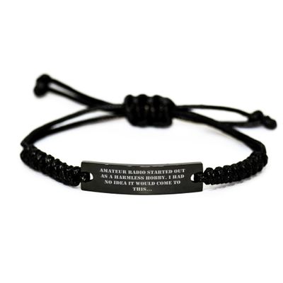 Amateur Radio Enthusiast Rope Bracelet Funny Gift for Born Radio Operators Birthday Presents