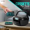 Audiobox Portable CD & Cassette Player, Bluetooth 5.3 Boombox, AM/FM Radio, USB, MicroSD, AUX Input, Dual, with Remote Control Black view 3