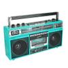 Supersonic SC-3201BT 4 Band Radio & Cassette Player Boombox, Bluetooth Speaker, AM/FM/SW Radio with MP3 Playback, USB & SD Card, 3 Band EQ and Earphone Jack. (Teal) view 4