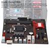 M ATX Desktop Motherboard, PCI E 3.0 LGA 1151 CPU Slot Motherboard,DDR4 2133MHz Memory for Core I7 I5 I3 Pentium Celeron 14nm CPU view 2