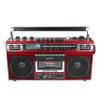 Supersonic SC-3201BT 4 Band Radio & Cassette Player Boombox, Bluetooth Speaker, AM/FM/SW Radio with MP3 Playback, USB & SD Card, 3 Band EQ and Earphone Jack. (Red) view 3