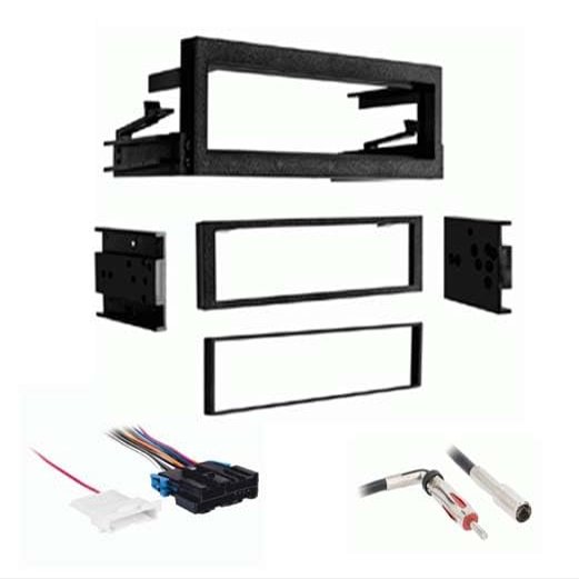 Single DIN Car Stereo Installation Kit for 2002 Chevy Avalanche - Factory Amp Compatible