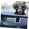 SWOOMEY Car Double- Fan Portable Cooling Fan for Vehicle Air Circulation Usb Powered for Office Strong Wind for Hot Days Easy to Install view 2