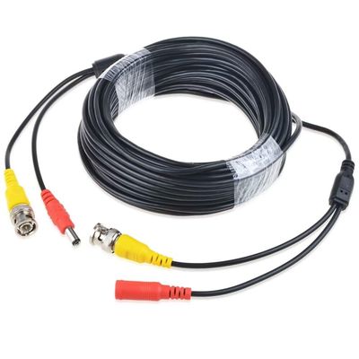 MDCGPower 65ft Black Video and Power BNC Cable Compatible with CCTV Cameras Compatible with Defender Cameras