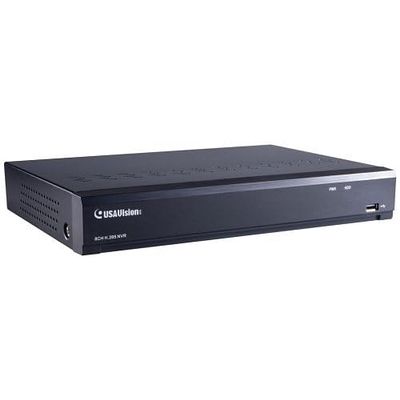 Bundle Kit (1) UA-SNVRL810-P USAVision 8-Channel NVR, 2TB HDD, Black (6) GV-R560 5MP Turret IP Camera, White