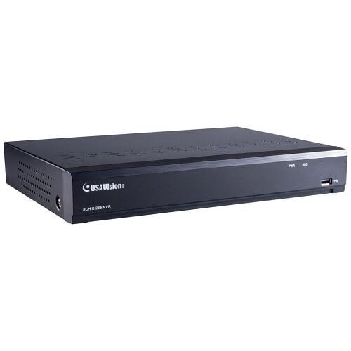 Bundle Kit (1) UA-SNVRL810-P USAVision 8-Channel NVR, 2TB HDD, Black (6) GV-R560 5MP Turret IP Camera, White