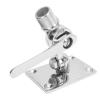 Marine VHF Antenna Mounts Polished 316 Stainless Steel Adjustable Ratchet Antenna Base Mount for Boat 1 Inch Antenna view 2