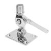Marine VHF Antenna Mounts Polished 316 Stainless Steel Adjustable Ratchet Antenna Base Mount for Boat 1 Inch Antenna view 3