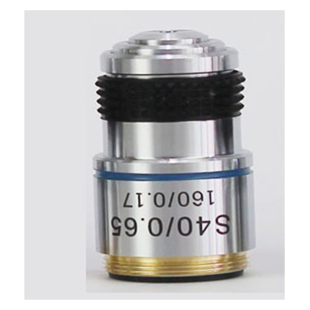 Microscope Observation 4X 10X 40X 100X Achromatic Objective Lens RMS 20.2mm for Biological Microscope(40X)