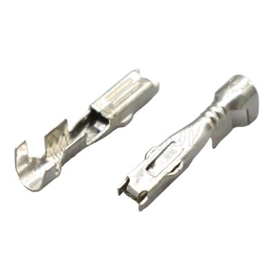 100Pcs Brass Pre-tin Plated Female Crimp Terminals Splice Pins Connectors 171662-1 DJ621F-1.8A