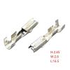 100Pcs Brass Pre-tin Plated Female Crimp Terminals Splice Pins Connectors 171662-1 DJ621F-1.8A view 2