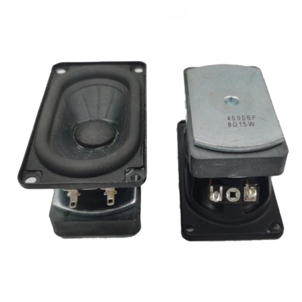 HDFJHSCN 2Pcs 4480 Subwoofer Speaker 4 Ohm 18W Rectangular Sound Music Super Bass Speaker Audio Home Theater HiFi Loudspeaker
