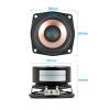 HDFJHSCN 2Pcs 2.68 Inch Audio Full Range Speakers 4/8 Ohm 15W HiFi Double Magnetic Music 68MM Sqaure Loudspeaker DIY Home Theater(100 Pack|Light Pink,8 Ohm 15W) view 3