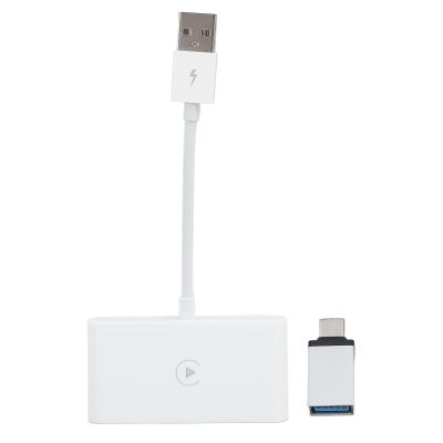 Jauarta Car Wireless Wired to Wireless Car Wireless Dongle for Cars from 2016 for iOS 10 and (White)