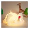 Cute Love Elephant Night Light For Kids, LED Squishy Nursery Lamp Warm Brightness For Breastfeeding , 3 Level Dimmable Soft Nightlight For Room Decor, Rechargeable Lamp Funny White Elephant Gifts view 1
