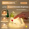 Cute Love Elephant Night Light For Kids, LED Squishy Nursery Lamp Warm Brightness For Breastfeeding , 3 Level Dimmable Soft Nightlight For Room Decor, Rechargeable Lamp Funny White Elephant Gifts view 4