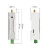 433M RS485 Lora Wireless Mini Modem EWD95M-400SL22(485) 22dbm 5km Modbus LBT Relay Networking Din Rail Installation DC5-28V view 2