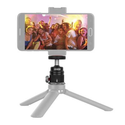 Aluminum Alloy Ball Head, 360 Rotation Mini Tripod Head with U Shape Slot for Cameras, Universal 1/4in Screw Mounting Compatibility