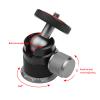 Aluminum Alloy Ball Head, 360 Rotation Mini Tripod Head with U Shape Slot for Cameras, Universal 1/4in Screw Mounting Compatibility view 3