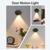 Door Lock Light, Portable Keyhole Wireless Motion Detector Front Door Lock Light, Shell Shaped Smart Led Human Body Induction Light Above Door Key Lock, Doorhandle Key Light Motion Sensor (2, White) view 2
