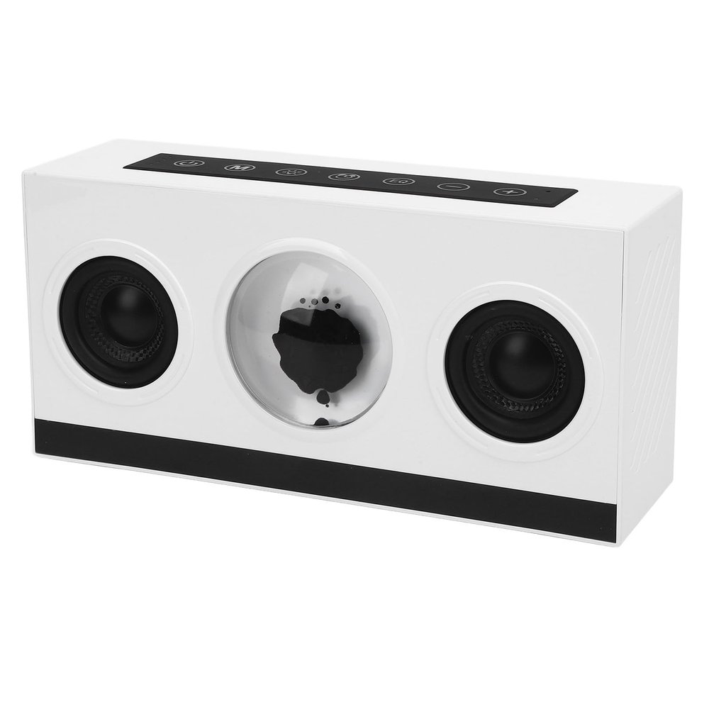 Bewinner Ferrofluid Music Visualizer - Dancing Sound Sensitive,Magnetic Fluid BT Speaker,Dancing Ferrofluid with Music Rhythm,BT 5.3 Music Speaker with Colorful Light (White)