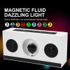 Bewinner Ferrofluid Music Visualizer - Dancing Sound Sensitive,Magnetic Fluid BT Speaker,Dancing Ferrofluid with Music Rhythm,BT 5.3 Music Speaker with Colorful Light (White) view 4