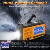 Emergency Crank Radio Solar Hand Crank Emergency Radio 37000mWh (10000mAh) AM/FM NOAA Weather Radio with LCD Display 3 Mode Flashlight SOS Alarm Compass Headphone Jack for Winter Storm Emergency view 2