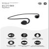 nwm GO Wireless On-Ear Speakers (Open Ear Earphones) Sound Leakage suppressed (PSZ Technology - Bone Conduction Alternative) Designed in Japan | Fog Black view 3
